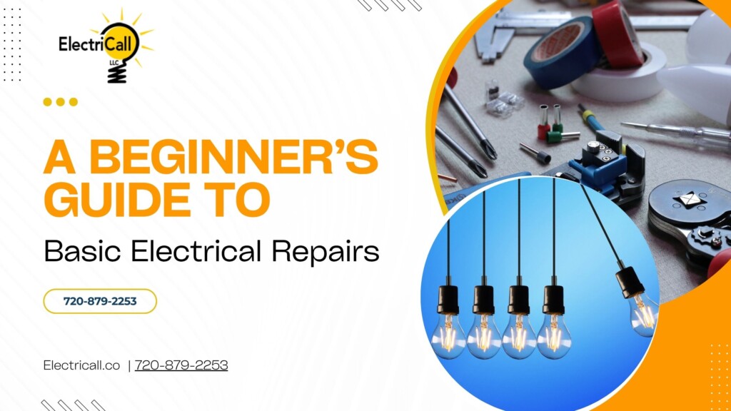ElectriCall electrician in Arvada showing safe outlet replacement and basic electrical repair steps for Denver homeowners.