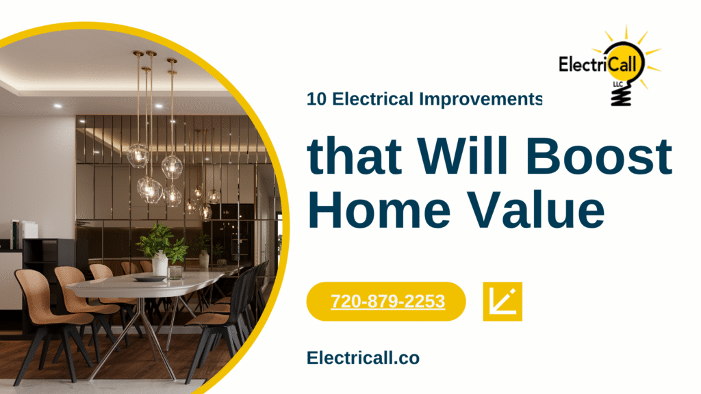 ElectriCall electrician performing electrical upgrades to boost home value in Arvada and Denver CO