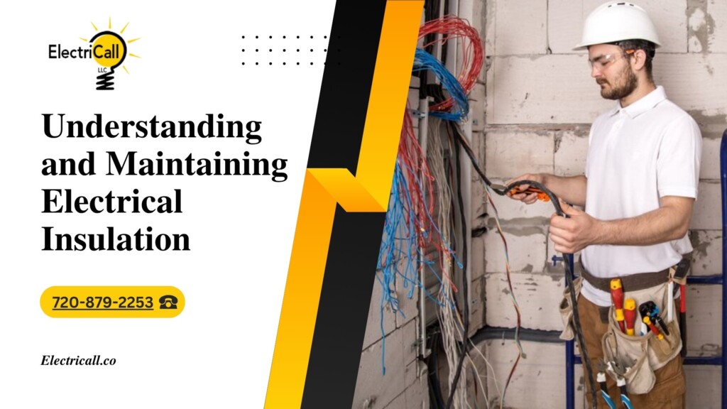 ElectriCall electrician in Arvada examining damaged wire insulation to prevent electrical fires and improve home safety in Denver.