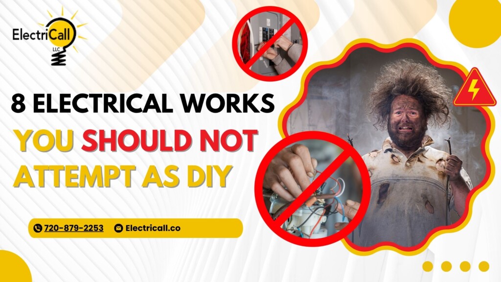 ElectriCall licensed electrician repairing electrical panel and wiring in Arvada home to ensure safe, code-compliant service for Denver homeowners.