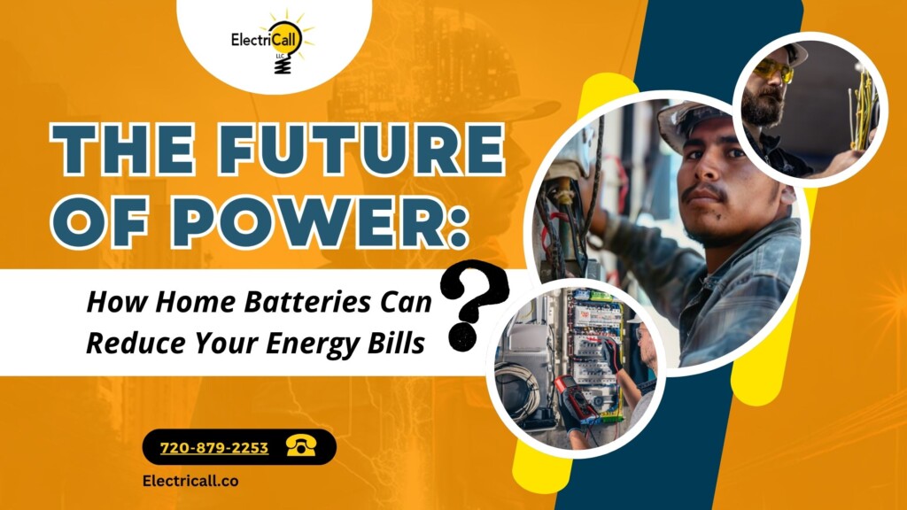 Denver electrician installing a home battery storage system to help reduce energy bills and improve solar energy efficiency.