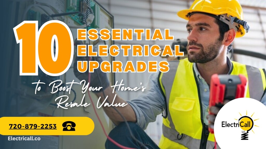 Arvada electrician performing home electrical upgrades to increase property value and improve energy efficiency.